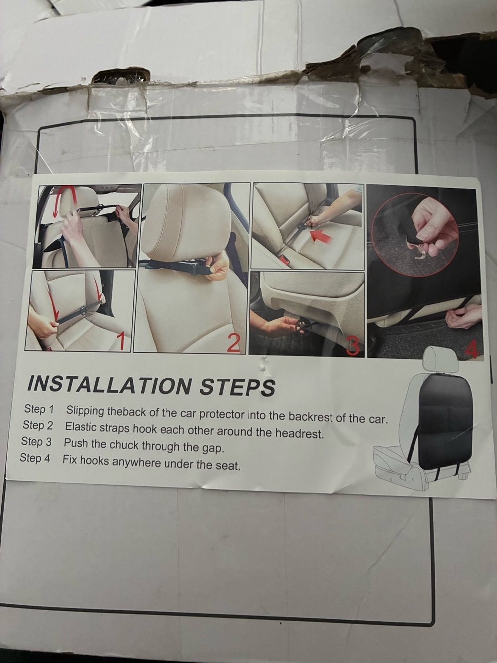 Universal Car Seat Back Protector - Fits Most Vehicles
